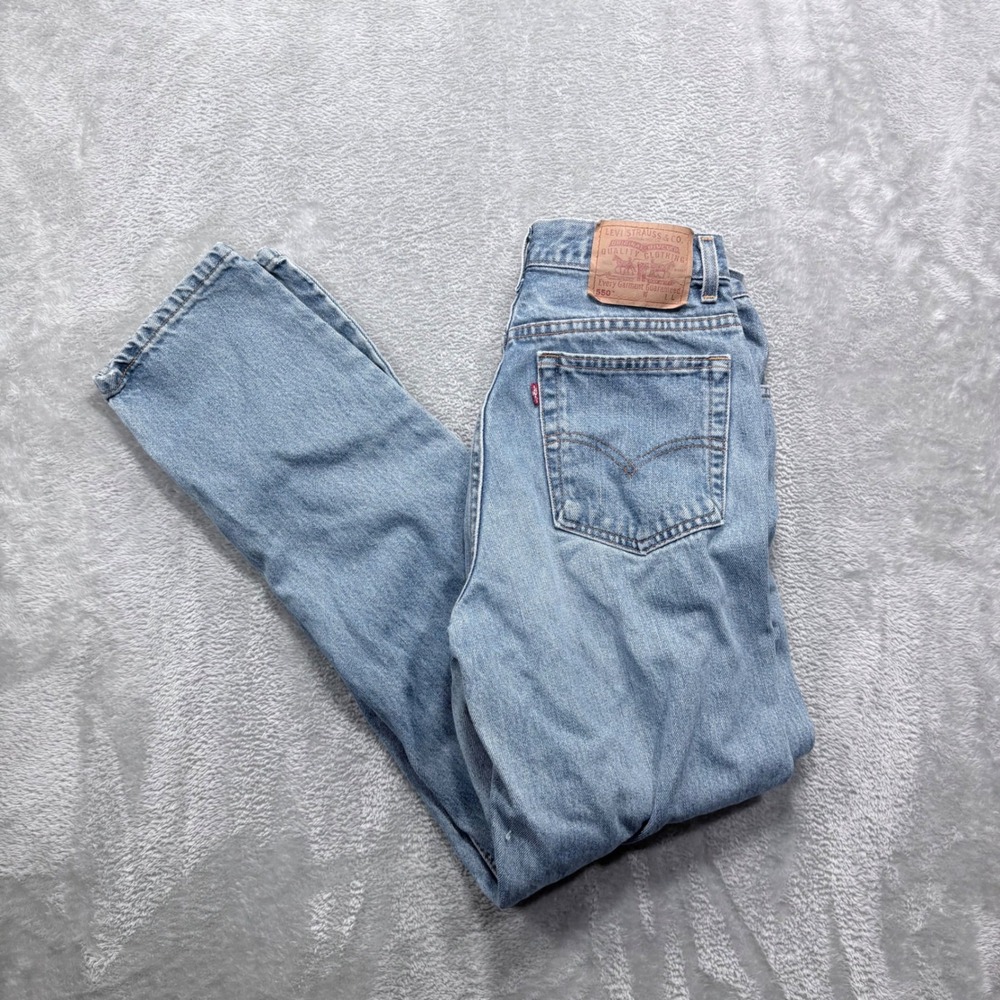 Levi's 550 Jeans Women 12 Light Wash Relaxed Fit Tapered Leg High Rise Denim Y2K